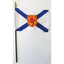 Nova Scotia - 4 in x 6 in Canadian Province Stick Flag