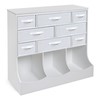 Storage Station 8 Cubby 3 Bin Organizing Unit with Reversible