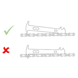 P4B Bicycle Chain Gauge with Two Precision Indicators of 0.75 and 1.0 | Tool for Your Bicycle Chain | Chain Wear Gauge