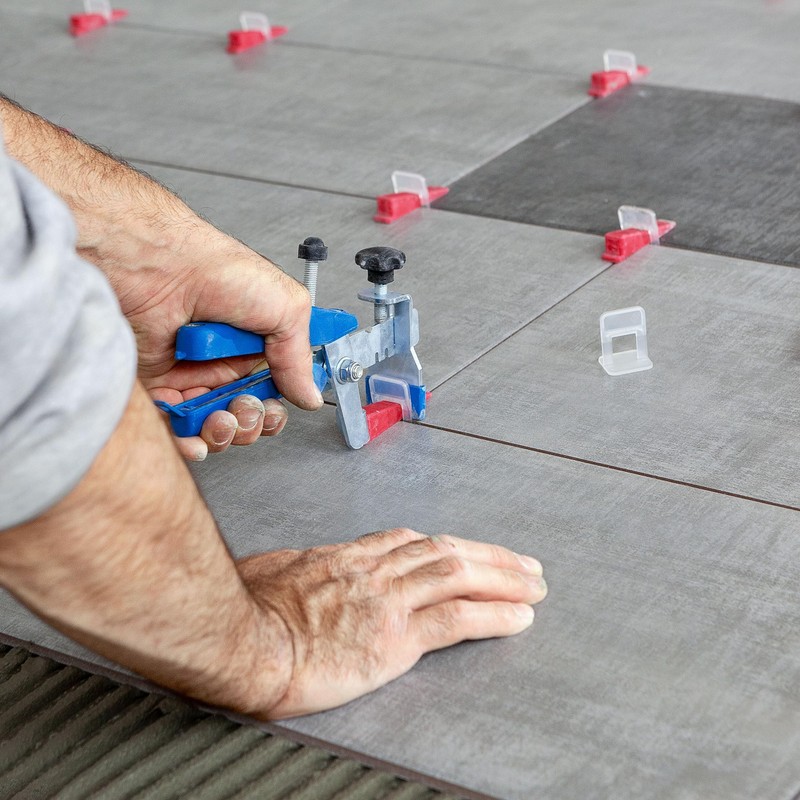 Pull tabs for tiles, 100 pieces, 2.5 mm thickness, made