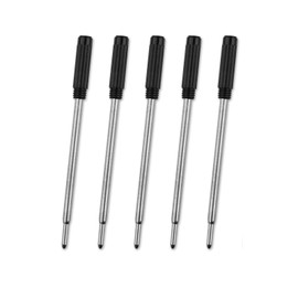 Mini Short 7 cm Black Ink Ballpoint Pen Refills (5 Black Ink)