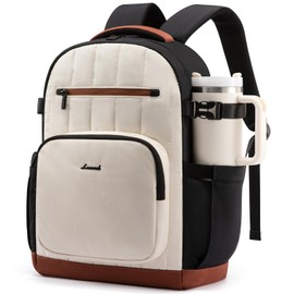 LOVEVOOK Women's Backpack, 17.3 Inch Laptop School Backpack Girls with Laptop Compartment, Waterproof Daypacks, Travel Backpack, Work Bag, Elegant School Bag, Teacher Bag for University, Office