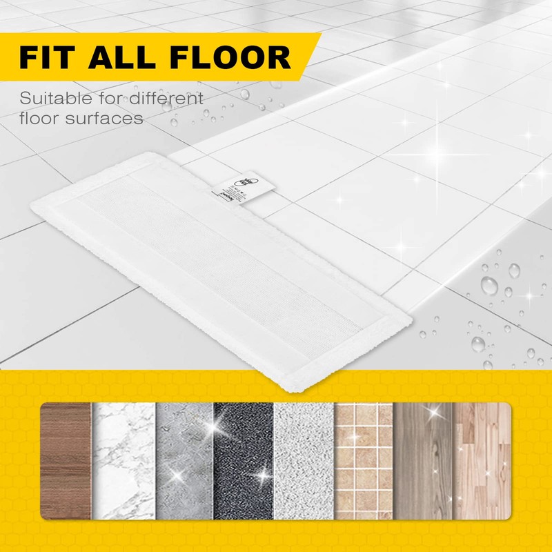 KEEPOW 5 Pack Microfibre Cloth Pads Compatible with Karcher EasyFix