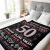 BAOERN 50th Birthday Gift for Her， 1976 Birthday Blanket 50"x60"