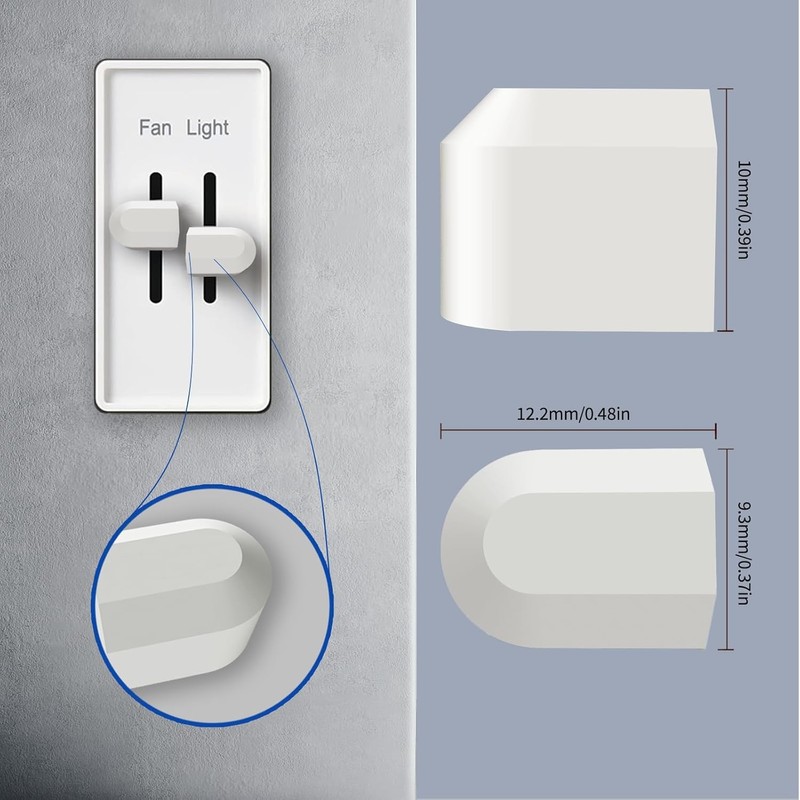 6Pcs Dimmer Switch Knob Replacement Set, Two Split Knobs Compatible