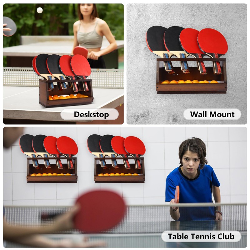 Ping Pong Paddle Holder, Ping Pong Paddle Storage Hold 8
