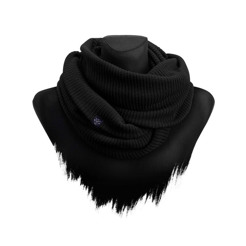Manufaktur13 Knit Loop - Tube Scarf, Knitted Loop with Waffle