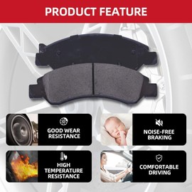 EXPPOWER Brakes Premium Ceramic Replacement Front Brake Pad Set For Toyota Camry RAV4 Lexus ES350 Avalon ES300h UX250h UX200 C-HR ES250 Venza