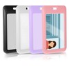 4 Pack Sliding ID Badge Holders, Heavy Duty Hard Plastic