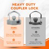 DEEAGLE Trailer Coupler Lock, Heavy Duty Trailer Hitch Lock Fits