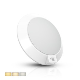 LED Motion Sensor Ceiling Light, 3000K/4000K/5000K Selectable LED Flush Mount Light Fixtures, 16.5W 1200LM, 7.5inch Motion Detector Light with 3 Timer Countdown for Indoor, Closet, Hallway, Stair