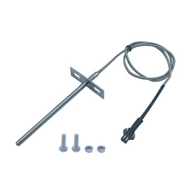 RTD Probe Replacement for Pit Boss Grill Models, Internal Grill Ambient Temperature Sensor (70123-AMP) (3.5 in LG. RTD X 19.7 in LG. Wire/Push Connector).