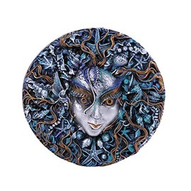 Pacific Giftware PT Mari Sea Goddess Resin Figurine Wall Plaque