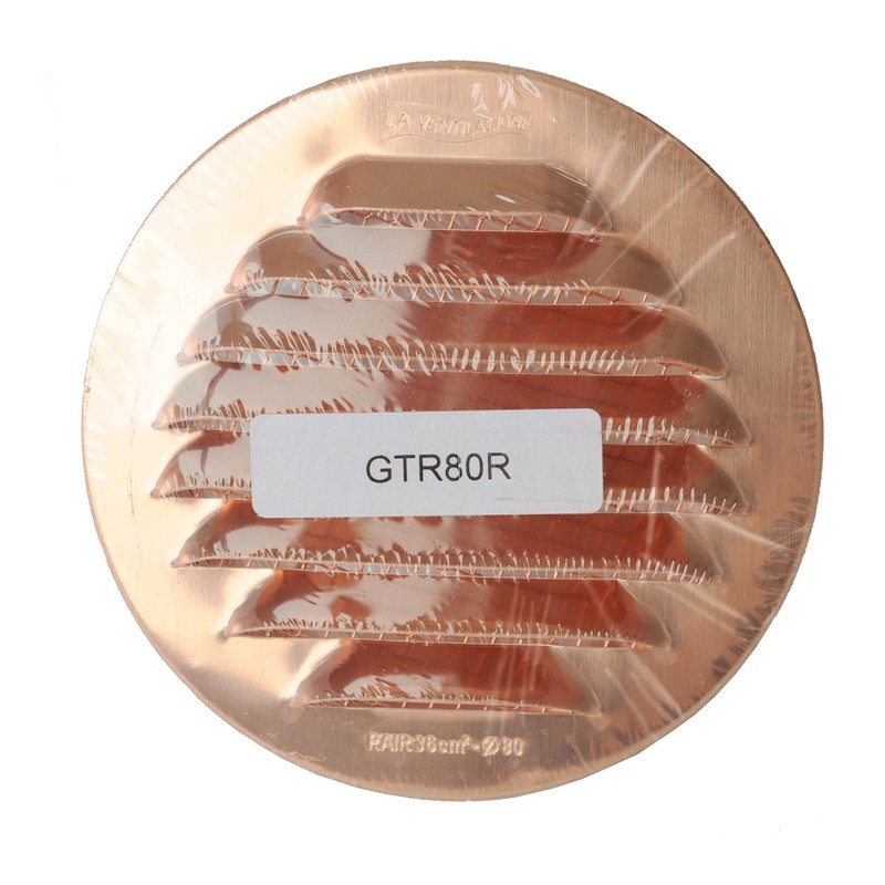 La Ventilation GTR80R Round Grille Copper 106 mm