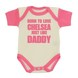 iPood 'Fun Baby Clothes Bodysuit Vest' Born To Like Daddy 'Chelsea 50 – 80 cm - 50-56cm pink