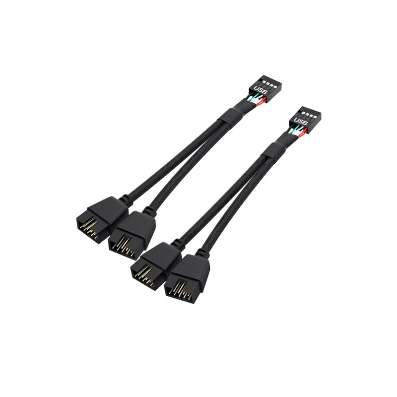 OwlTree 2 Pack Motherboard USB 2.0 to Dual 9 Pin