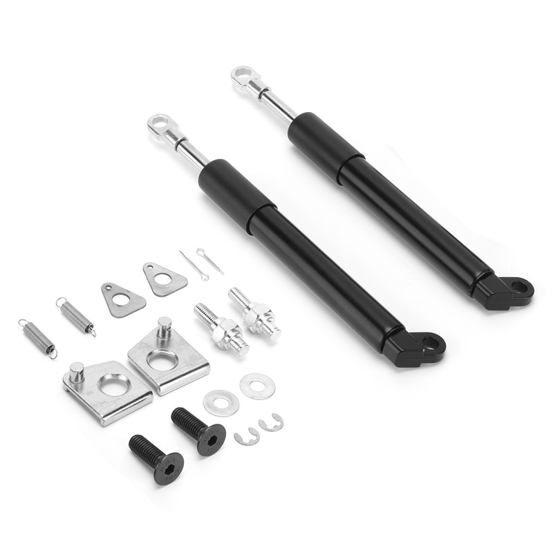 2PCS Hydraulic Trunk Support Smooth Drop Carbon Steel Replacement for