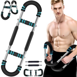 Kopisz Twister Arm Trainer, Adjustable Resistance 60-110 lbs Chest and Arm Workout Equipment for Men and Women, Portable Home Gym Strength Trainer with Anti-Slip Handles