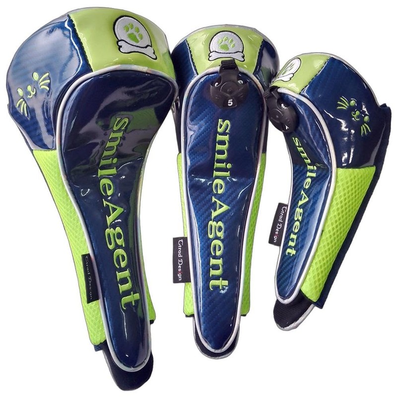 Golf SAHC731D Driver Magnetic Headcover (Navy/Green)