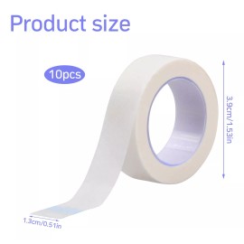 Dokpav 10 Cinta Micropore Para Extensión Pestañas 1x1 Sin Pelusa
