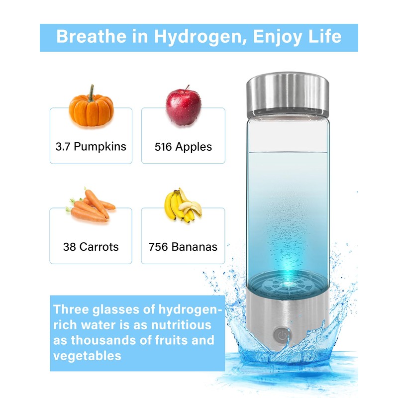 Hydrogen Water Bottle Generator with SPE PEM Technology Improve Water