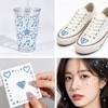 Blue Face Gems Stickers Face Jewels with Star Heart Music