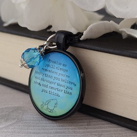 Winnie the Pooh and Piglet AA Milne Promise Me Quote Necklace
