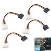 Noenaeni 4PCS 4Pin Molex to SATA Power Cables(SATA to Molex)