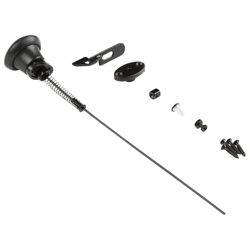 National Hardware N109-070 Gate Latch Cable Pull, Black