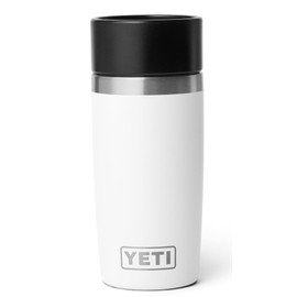 YETI Rambler Travel Bottle, Vacuum Insulated Stainless Steel Bottle with Leakproof Hotshot Commuter Cap, White, 12 oz (355 ml)