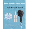 KAYOJU High Pressure Shower Head, One-Hand Control 4-Mode Handheld Showerhead