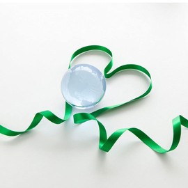 Satin Ribbon, Green, 25 mm, 22 Metres, Decoration, Gift Ribbon, Wide Ribbon, Fabric Ribbon for Wedding, Christening and Birthday Gifts