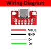DIANN 5pcs USB Type-C Breakout Board Serial Basic Breakout Female
