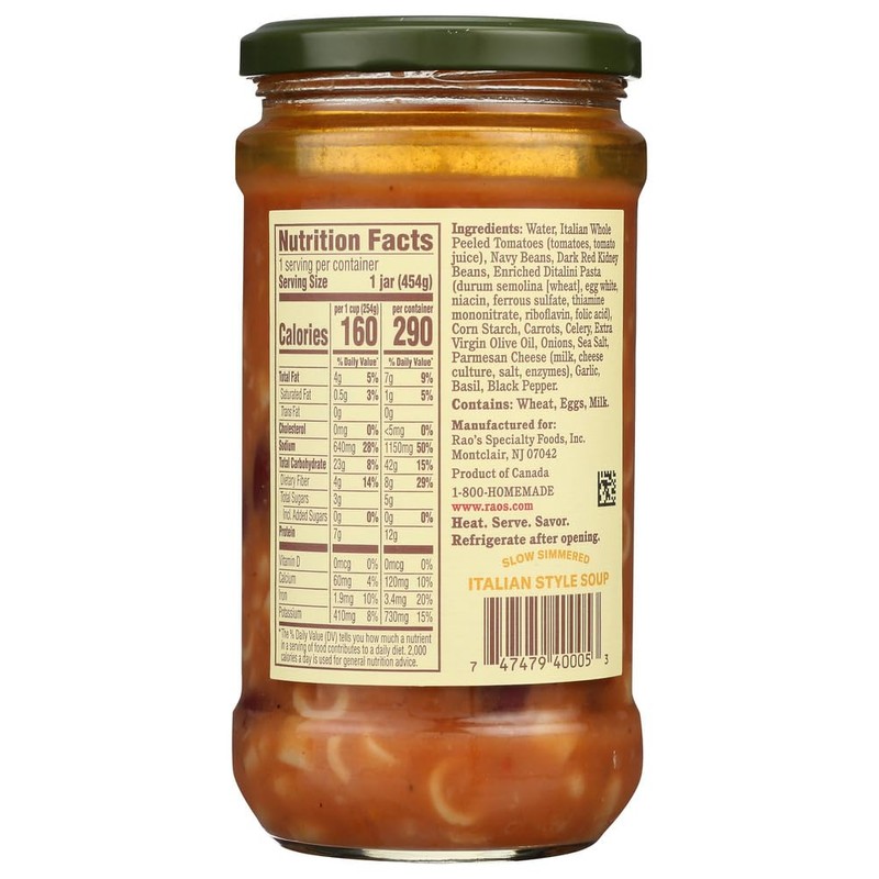 Rao's, Soup Pasta & Fagioli, 1 Pound (Pack of 6)