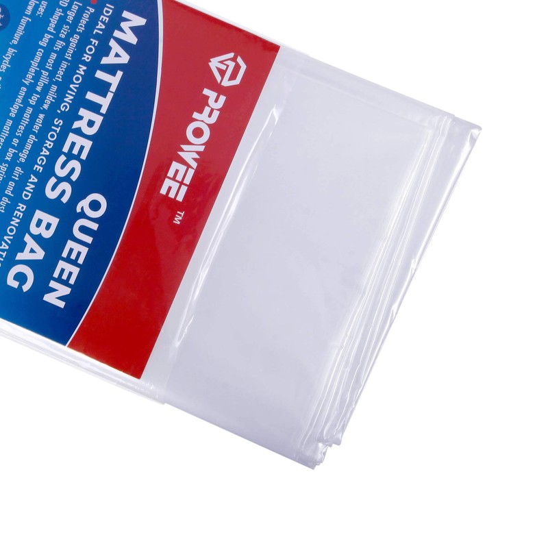 PROWEE 2 Pack Queen Size Mattress Bag Clear Mattress Storage