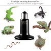 POFET Reptile Heat Lamp 200 W with a Digital Thermometer,