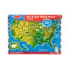 Melissa & Doug USA Map Sound Puzzle - Wooden Puzzle