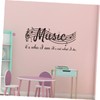 COHEALI Musical Note Wall Sticker Removable Decal for Bedroom Living