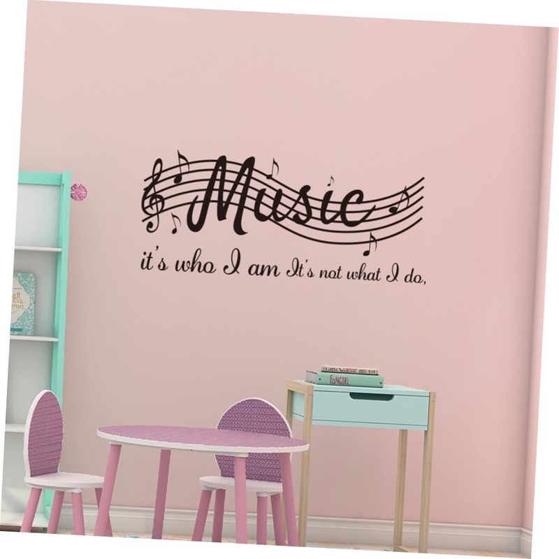 COHEALI Musical Note Wall Sticker Removable Decal for Bedroom Living
