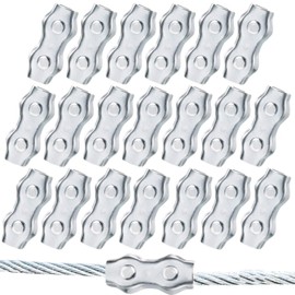 Poly Rope Connector Wires Splicer Galvanized Steel Connector for Electric Fences (20)