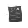 Zerodeko Acrylic WiFi Password Sign for Guests Unfinished Stylish WiFi