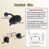 SUBEIXI Matte Black 2 Handle Shower faucet Set, 8 Mode