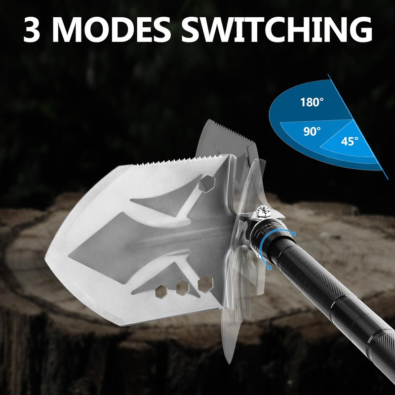 aiGear Camping Shovel Axe Outdoor Survival Tool Set for Camping