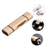 LABRIMP Card Reader Slots USB OTG Adapter for Mobile and