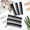 6-Pack Wide Tooth Hair Combs for Men, Durable Detangling &