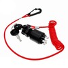 HeuroFosh 5005801 Boat Ignition Key Switch & Safety Lanyard Assembly