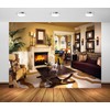 BELECO 7x5ft Fabric Luxury Living Room Backdrop Modern House Interior