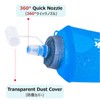 Azarxis TPU Foldable Soft Flask, BPA-Free Hydration Bottles, Water Bottle,