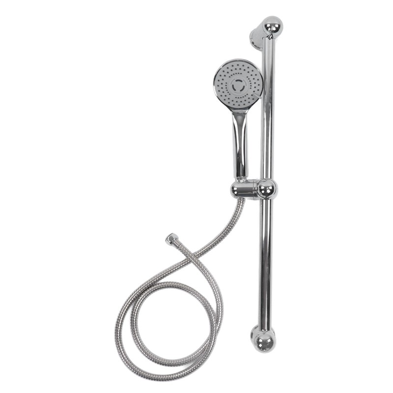 Shower Slide Rail Set 360° Rotation Adjustable Height with 1.5m