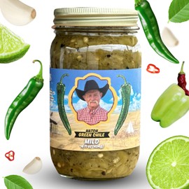 Kent Rollins Hatch Green Chile - Hatch Chili Sauce Made with Roasted Green Chiles, Lime Juice, Salt, & Garlic - Ideal for Beef Goulash, Chicken Enchiladas, Pork Stew, & Other Dishes - 16 fl oz